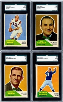1960 Fleer Football Complete Set of 132 Cards with 11 SGC Graded 